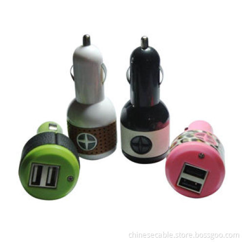 Dual-port 2.1A Car Chargers, 100-240V AC Input Voltage Range